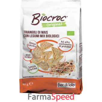 biocroc triangoli di legumi 40 g