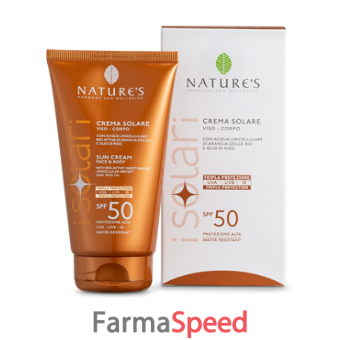 nature's i solari crema solare viso e corpo spf 50 ir sun 150 ml