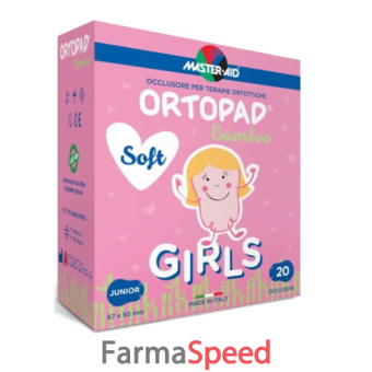 ortopad soft girl cerotto oculare per ortottica junior 20 pezzi