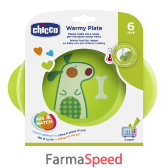 chicco piatto pappacalda 6 mesi+ verde