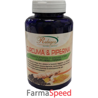 curcuma & piperina rubigen 120 compresse da 500 mg