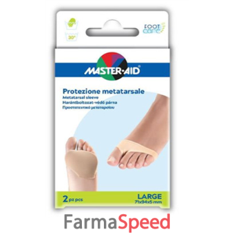 protezione master-aid per metatarso in tessuto elastico e gel l 1 paio