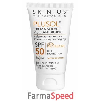 plusol crema solare viso spf50 50 ml