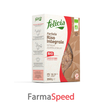 felicia farfalle riso integrale 250 g