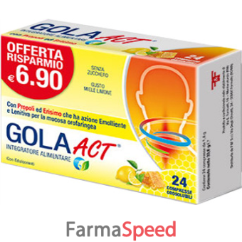 gola act miele limone 62,4 g 24 caramelle