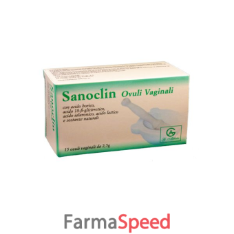 sanoclin 15 ovuli vaginali 2,5 g