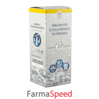 argento colloidale supremo 20ppm 50 ml spray con contagocce