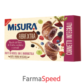 misura cornetti fibre extra viola frutti di bosco uva e barbabietola 300 g