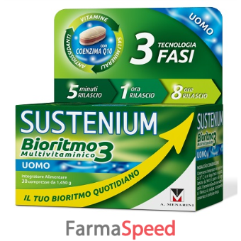 sustenium bioritmo 3 uomo con coenzina q3 30 compresse