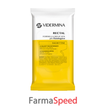 vidermina rectal salviettine 15 pezzi