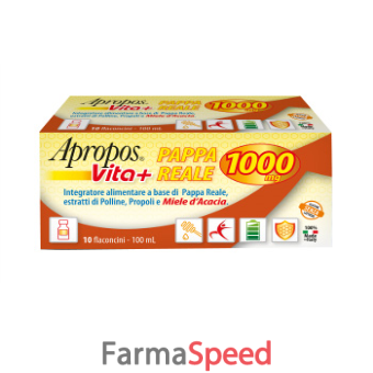 apropos vita+ pappa reale 1000mg 10 flaconcini da 10 ml