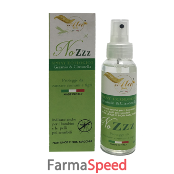 no zzz spray repellente 100 ml