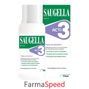 saugella acti3 detergente intimo 250 ml