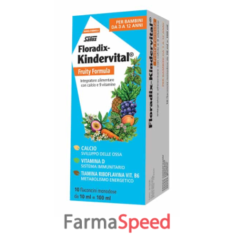 floradix kindervital fruity formula potenziata 10 flaconcini monodose x 10 ml 