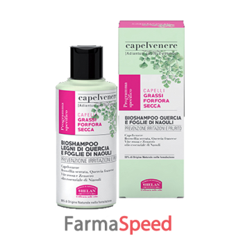 capelvenere bioshampoo ai legni di quercia e foglie di naouli 200 ml