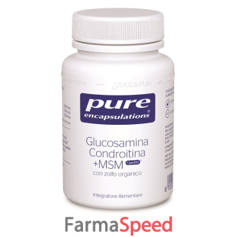 pure encapsulations glucosamina condroitina + msm 30 capsule