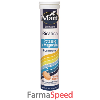 ricarica potassio & magnesio 20 compresse effervescenti gusto arancia