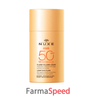 nuxe sun fluido solare leggero viso spf50 50 ml