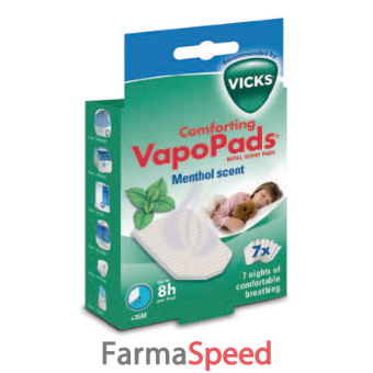 vicks vapopads menthol scent 7 pezzi