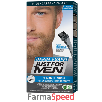 just for men barba & baffi m25 castano chiaro 51 g