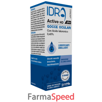 gocce oculari sterilens idra active hd plus 10 ml con acido ialuronico 0,40%