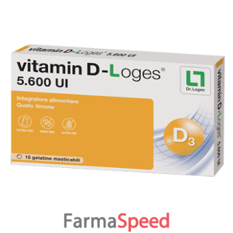 vitamin d-loges 15 gelatine masticabili gusto limone