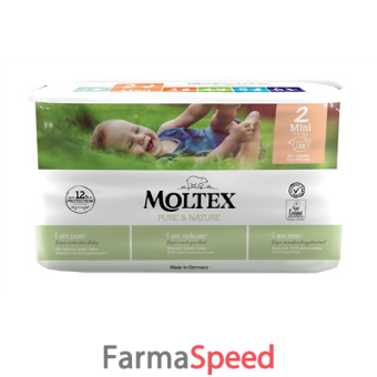 pannolini moltex pure & nature mini 3-6 kg taglia 2 38 pezzi