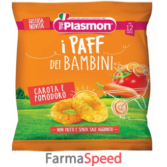 plasmon dry snack paff carota pomodoro 15 g