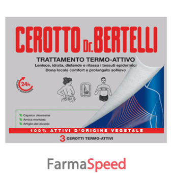 dr bertelli cerotto termo-attivo 3 pezzi