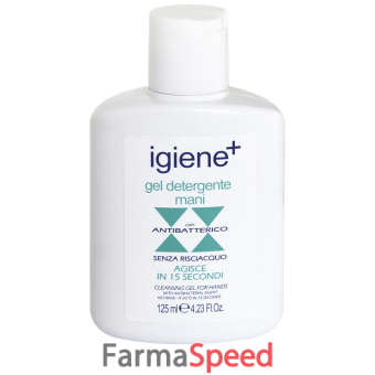 igiene+ gel detergente mani senza risciacquo 125 ml