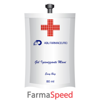 adl farmaceutici gel igienizzante easybag 80 ml