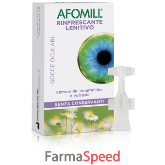 afomill rinfrescante senza conservanti 10 fiale da 0,5 ml