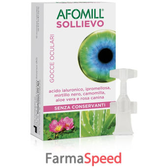 afomill sollievo gocce oculari occhi 10 fiale da 0,5 ml