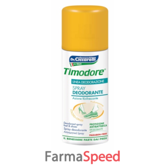 timodore spray deodorante allo zenzero 150 ml