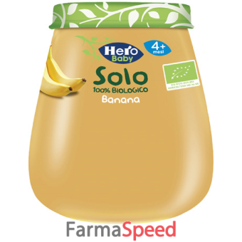 hero solo omogeneizzato banana 100% bio 120 g