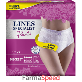 lines specialist pants discreet taglia l 7 pezzi