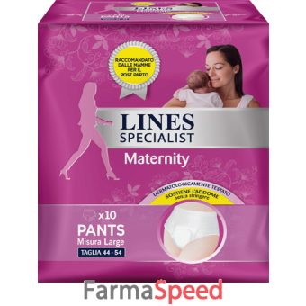 lines specialist maternity misura large 10 pezzi