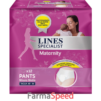 lines specialist maternity misura medium 12 pezzi