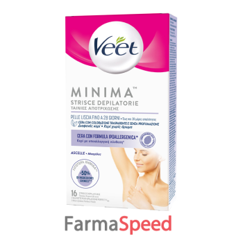 veet minima strisce ascelle ipoallergeniche 16 pezzi