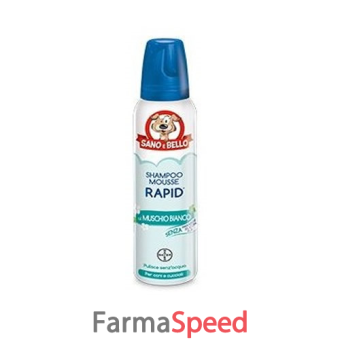 shampoo mousse rapid muschio bianco 300 ml