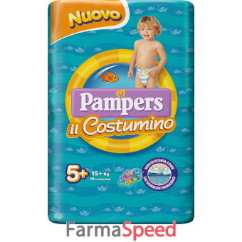 pampers costumino cp 10 tg 5+ tg 5+ 10 pezzi