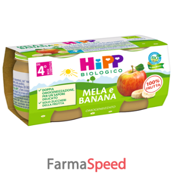 hipp omogeneizzato mela e banana 2 x 80 g