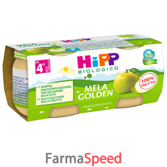 hipp omogeneizzato mela golden 2 x 80 g