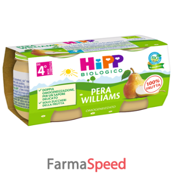 hipp omogeneizzato pera williams 2 x 80 g