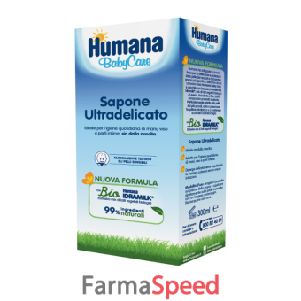 humana baby care sapone liquido ultradelicato 300 ml