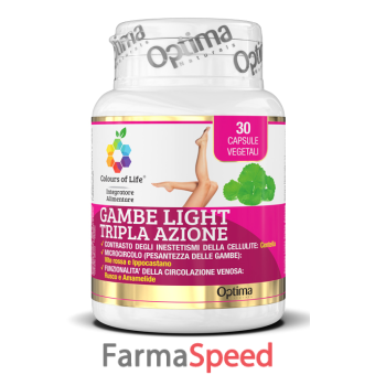 colours of life gambe light tripla azione 30 capsule vegetali 850 mg