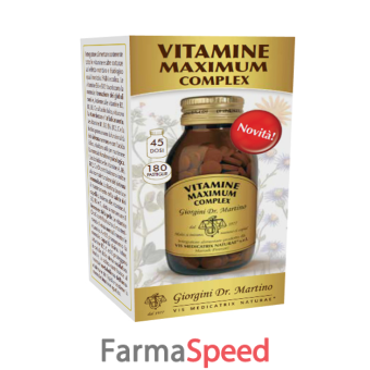 vitamine maximum complex 180 pastiglie