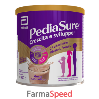 pediasure crescita & sviluppo rinforza cioccolato 400 g