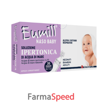 eumill naso baby soluzione ipertonica 20 contenitori monodose 5 ml