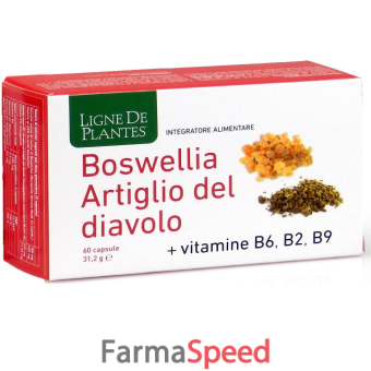 boswellia artiglio diavolo vitamine b2 b6 b9 60 capsule